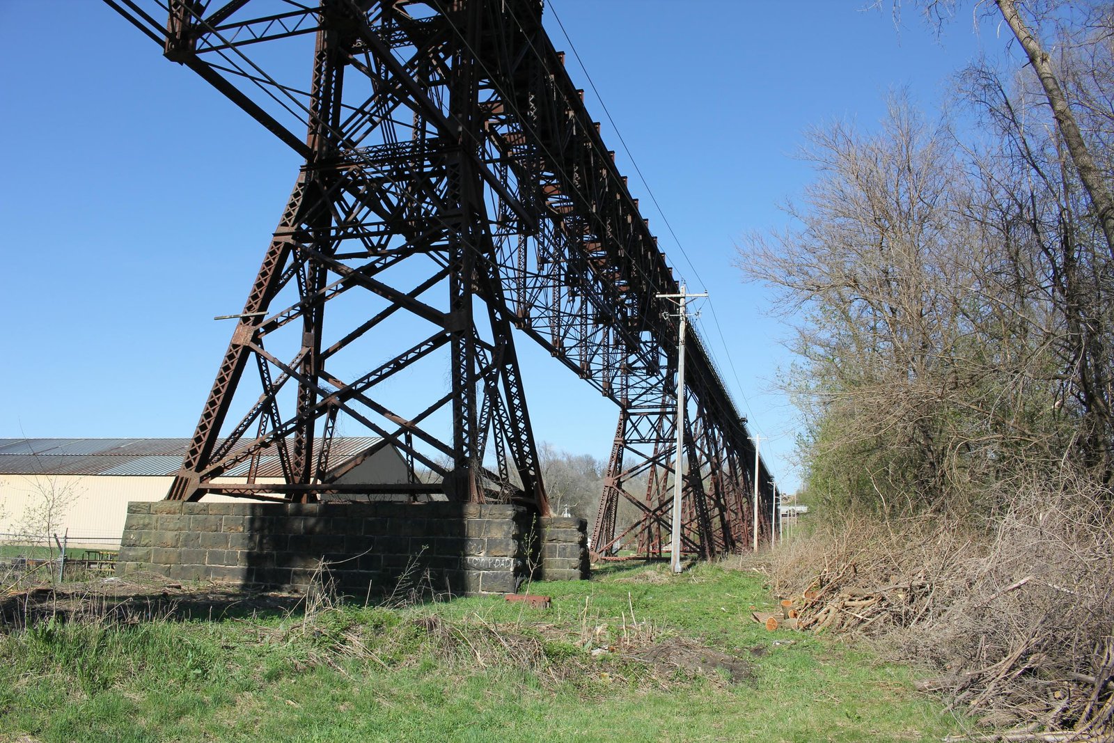 Looking east from truss span #2 (span #21)